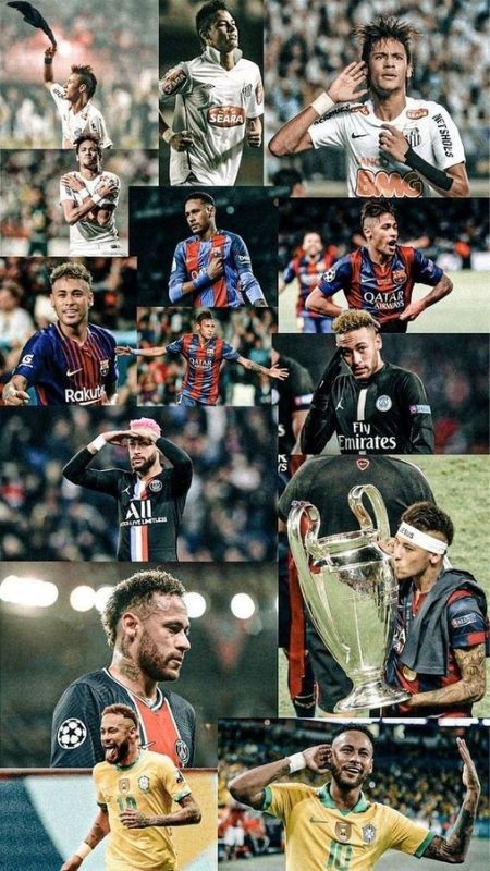 Các màu áo CLB khác nhau mà Neymar từng khoác lên mình