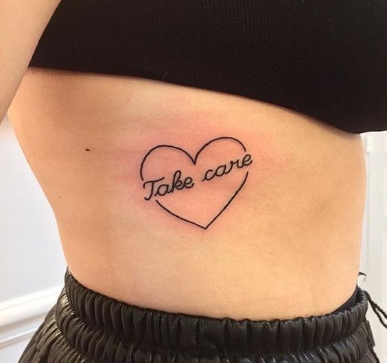 Hình xăm Take care