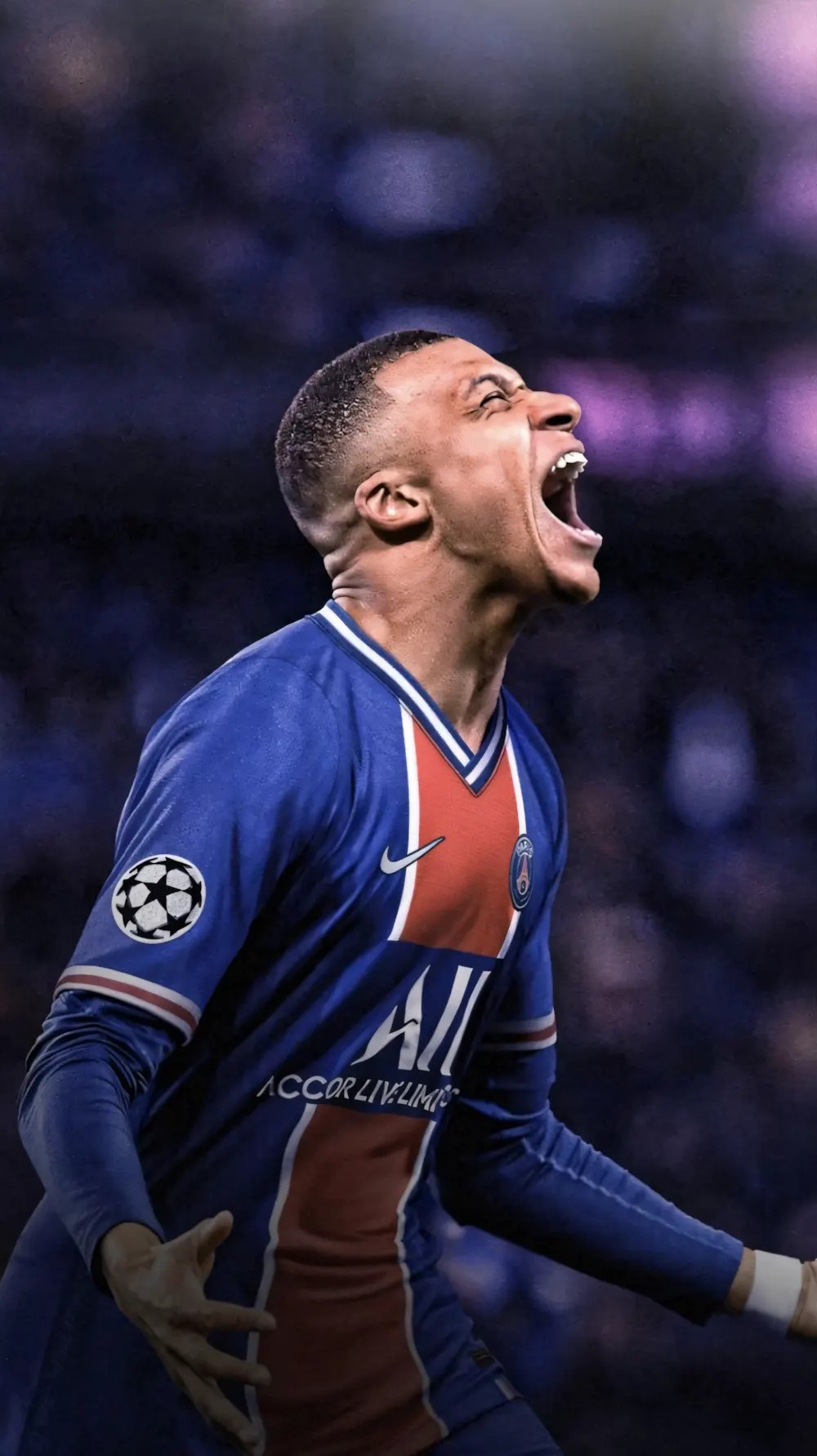 Mbappé ăn mừng bàn thắng trong màu áo PSG