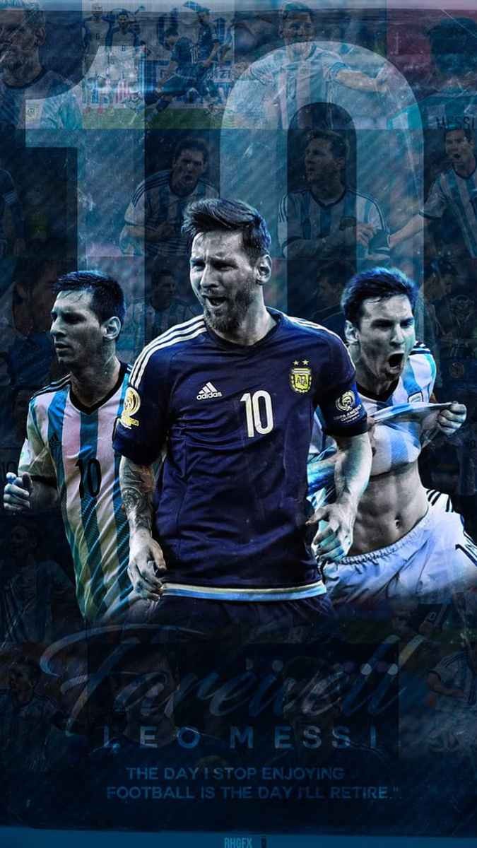 Messi dang tay ăn mừng bàn thắng kinh điển