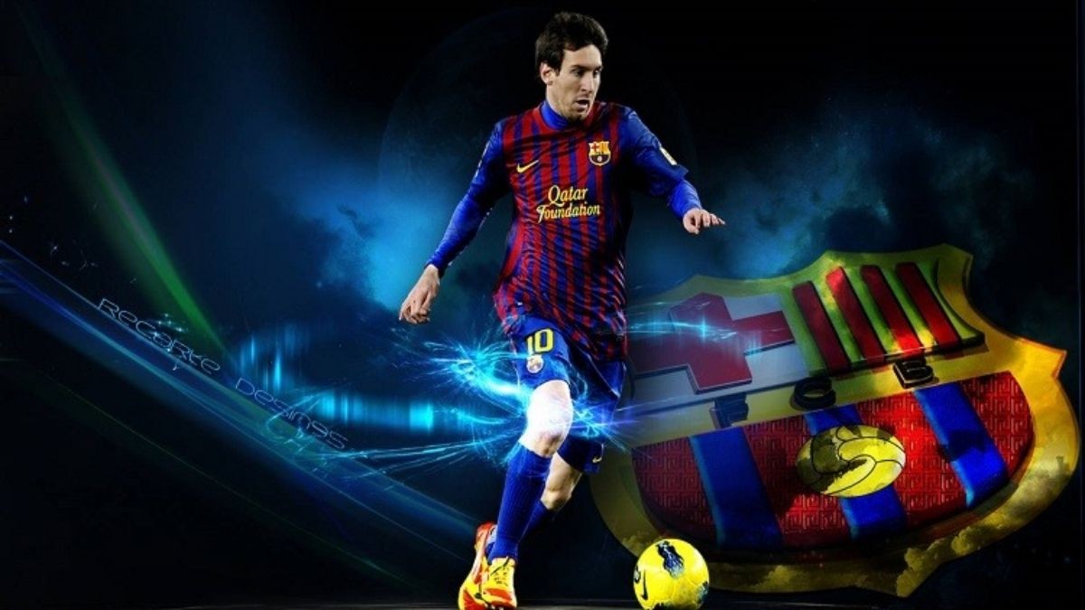 Hình nền Messi 3D phong cách game thủ