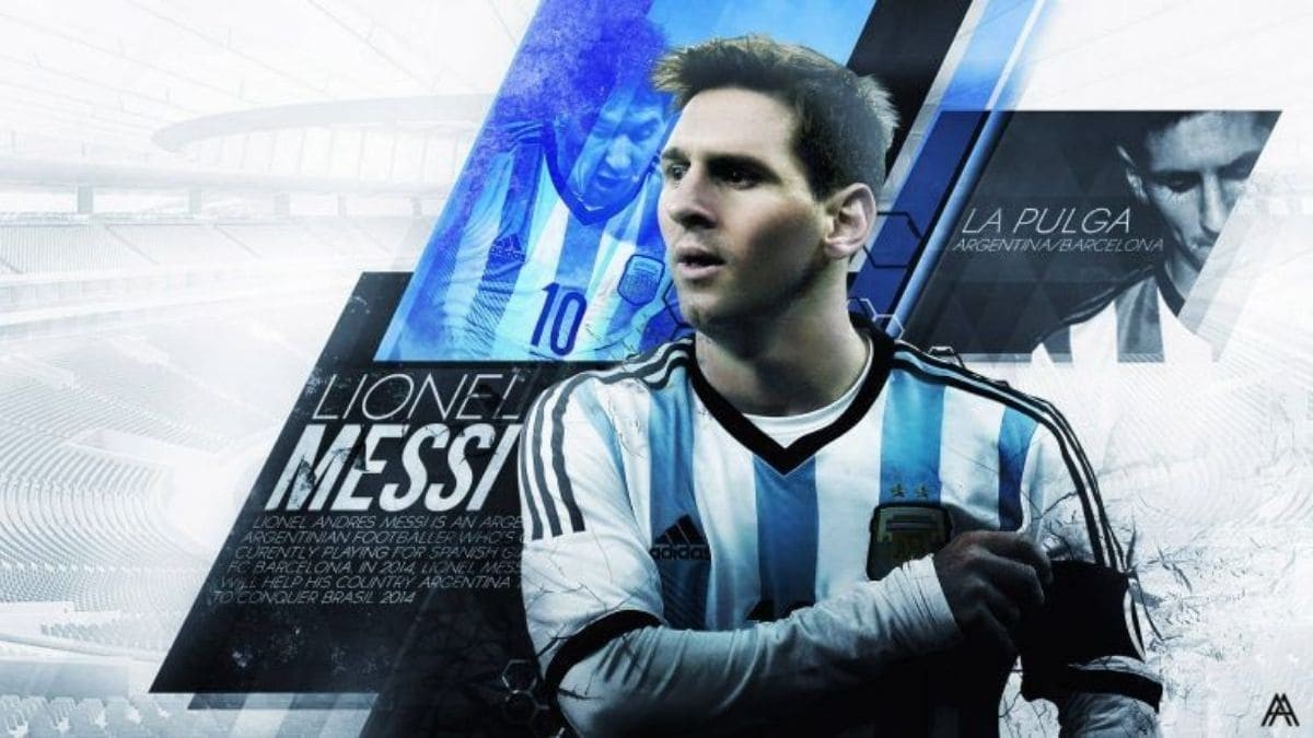 Hình nền Messi 3D sáng tạo