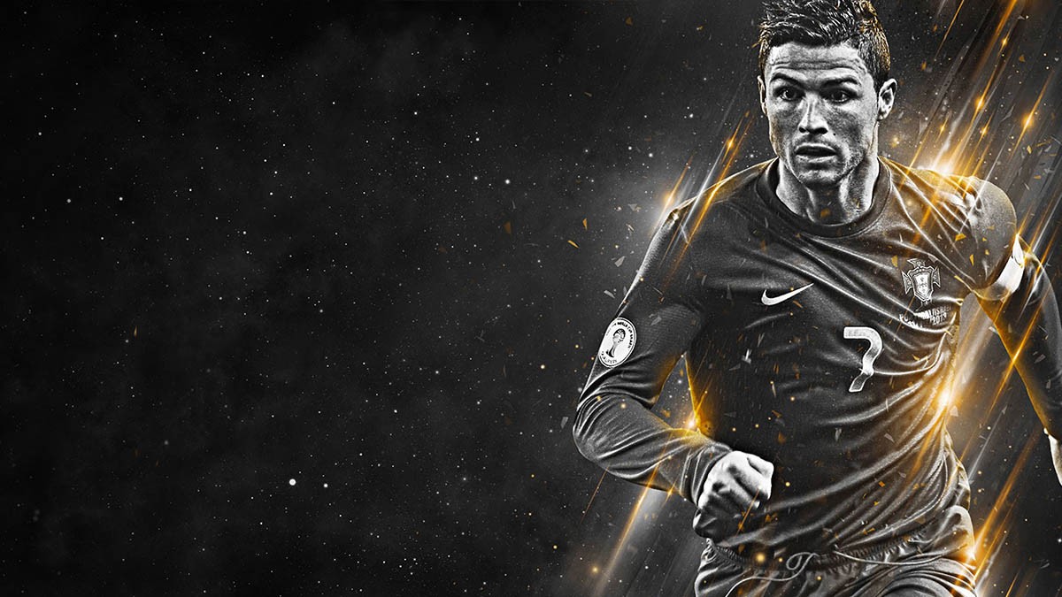 Hình ảnh Ronaldo tập luyện chăm chỉ