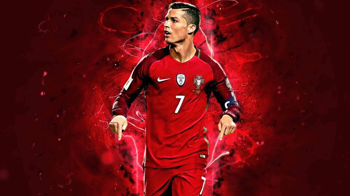 Ảnh nền Ronaldo phong cách truyện tranh