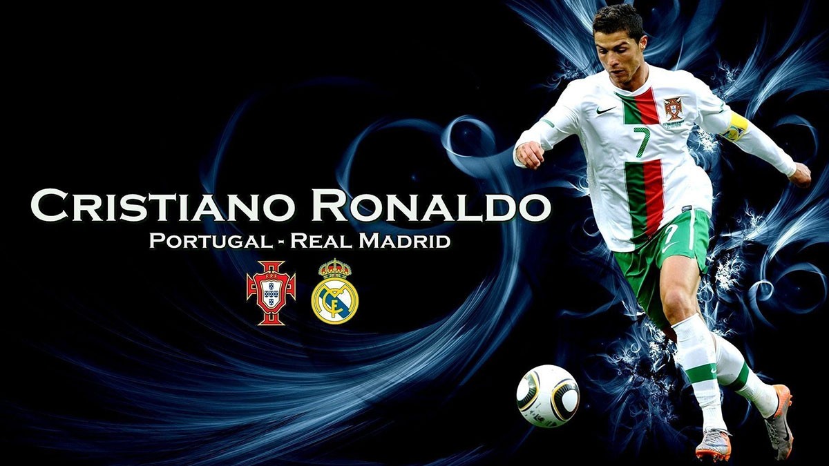 Hình nền Ronaldo 3D ấn tượng mạnh
