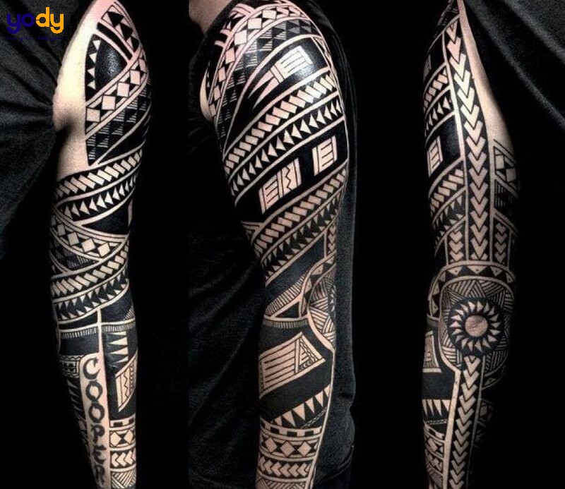 Xăm hình Châu Âu cực chất trên cánh tay