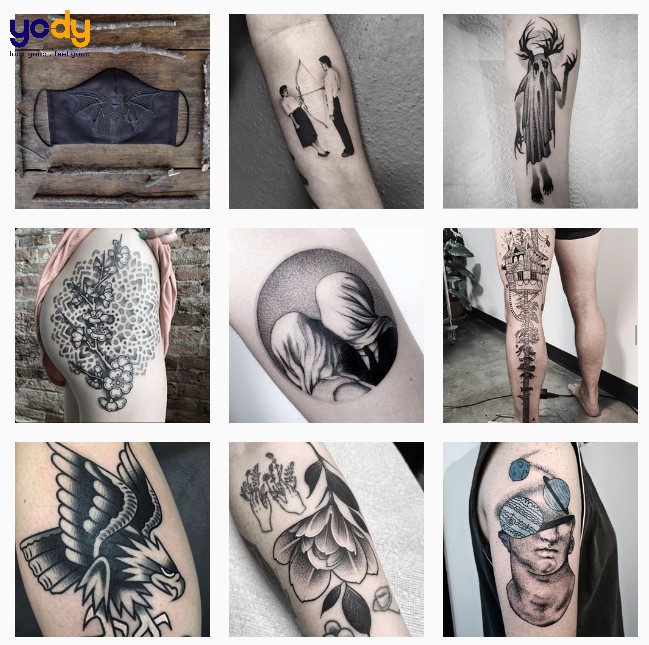 Hình xăm Châu Âu ở tay tinh tế