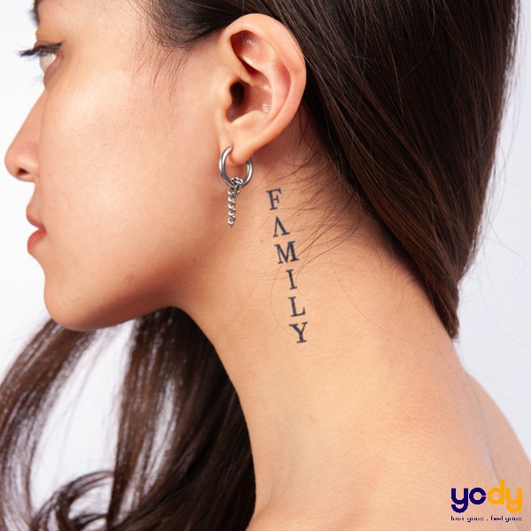 Hình xăm chữ ở cổ có ý nghĩa