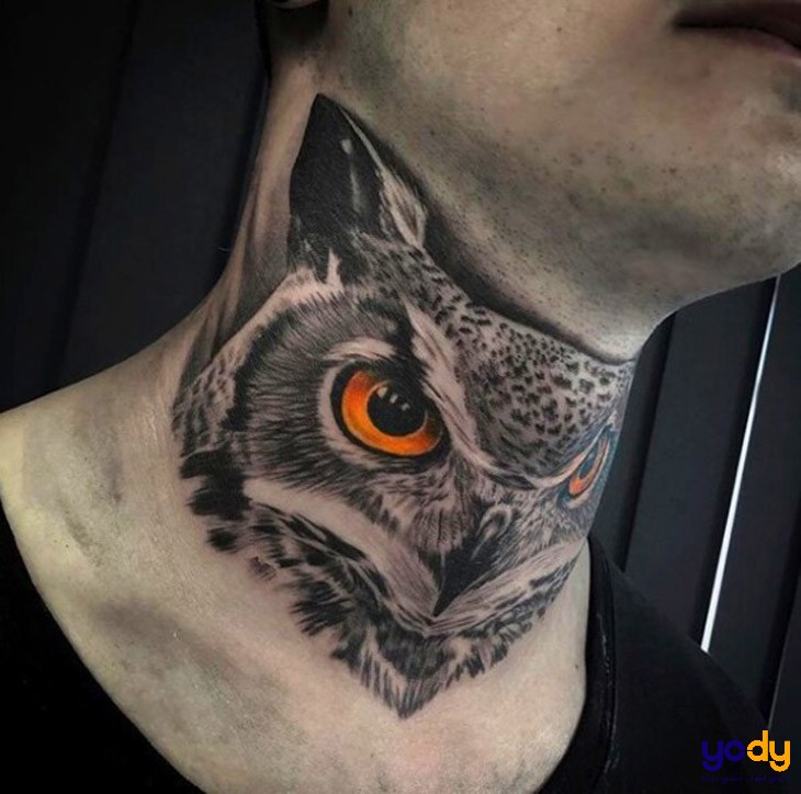 Hình xăm ở cổ nam chất