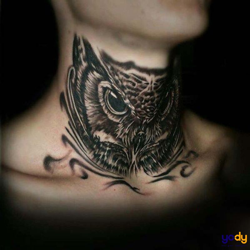 Hình xăm ở cổ nam chất