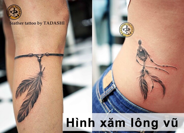 Hình Xăm Lông Vũ: Giải Mã Ý Nghĩa Tự Do Và Tuyển Tập Mẫu Tattoo Đẹp Nhất 1 hinh xam long vu o chan va hong 1
