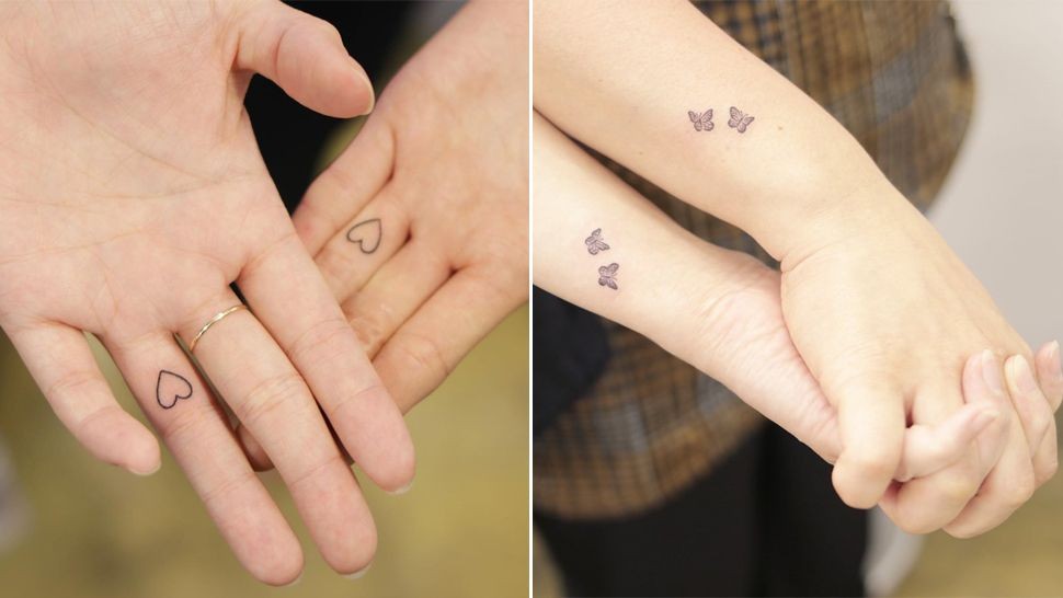 Hình xăm cặp đôi dễ thương