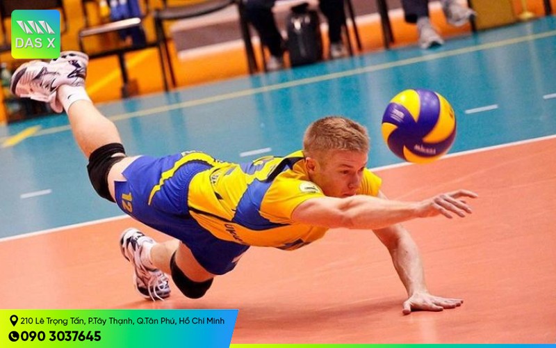 Sơ đồ kích thước sân bóng chuyền 6 người tiêu chuẩn