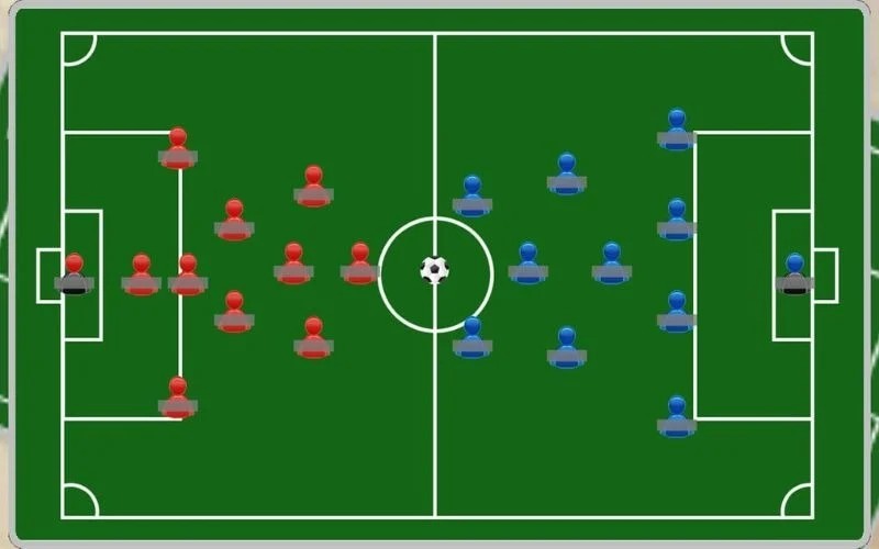 Sơ đồ chi tiết quy tắc bóng đá về sân thi đấu 11 người