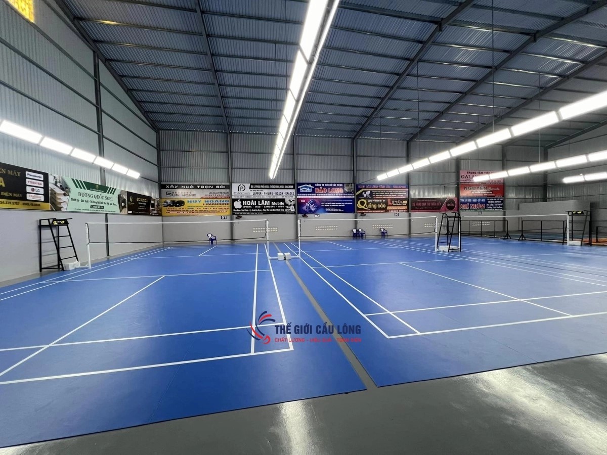 Toàn cảnh sân cầu lông DS7 nhìn từ trên cao