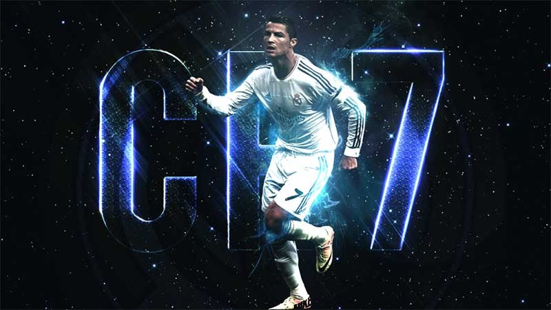 Hình nền điện thoại Ronaldo đen trắng nghệ thuật