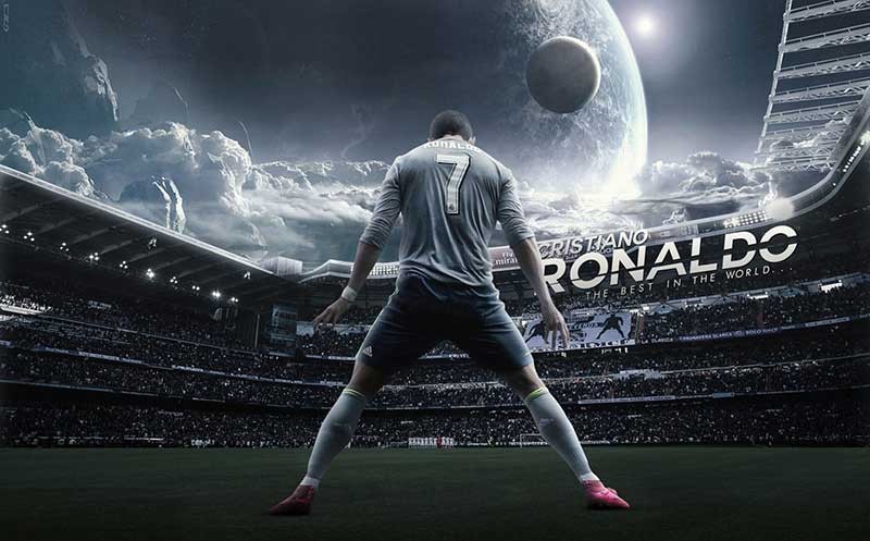 Hình nền Ronaldo ăn mừng cho máy tính