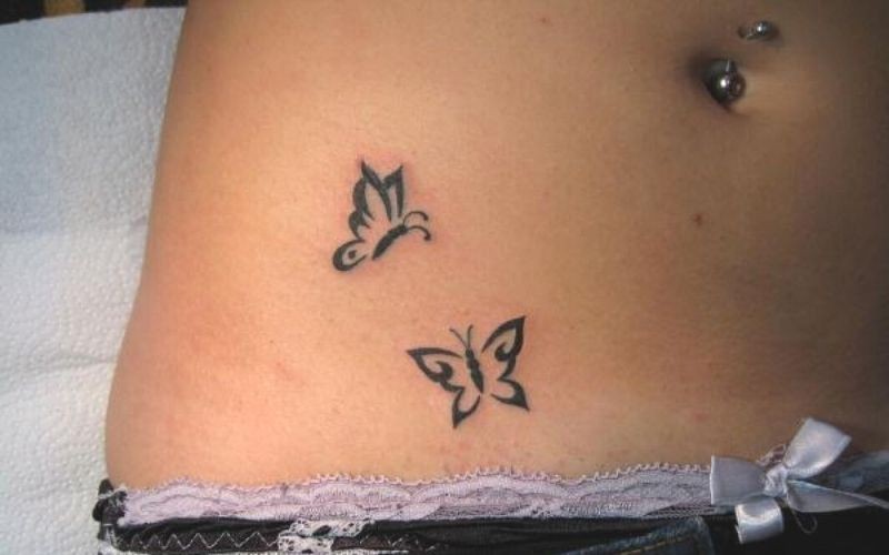 Hình xăm bươm bướm, biểu tượng cho vẻ đẹp thanh cao, tinh tế của người con gái