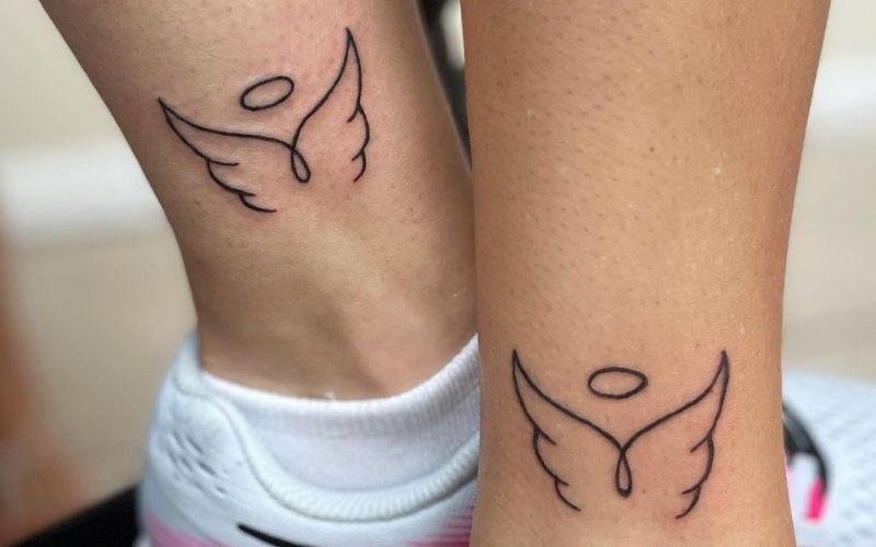 Hình xăm đôi cánh thiên thần thể hiện vẻ đẹp tâm hồn trong sáng, thuần khiết