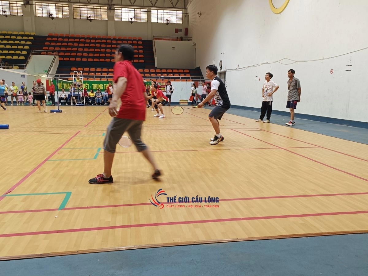 Sân cầu lông tại Trung tâm Văn hóa Thể thao Châu Đức
