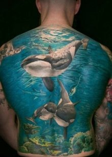 Hình xăm cá voi sát thủ 12