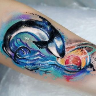 Hình xăm cá voi sát thủ 18