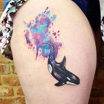 Hình xăm cá voi sát thủ 19