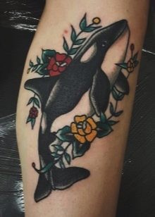 Hình xăm cá voi sát thủ 23