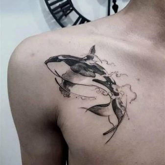 Hình xăm cá voi sát thủ 39