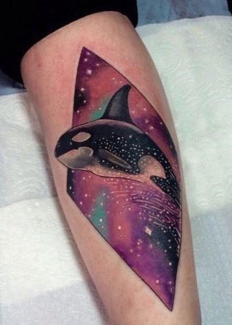 Hình xăm cá voi sát thủ 40