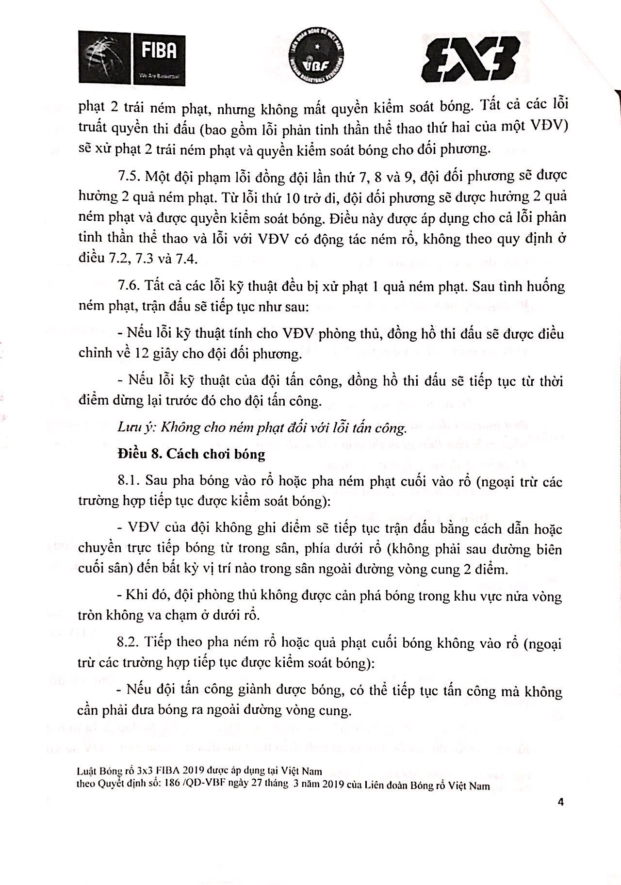 Minh họa các tình huống phạm lỗi và ném phạt trong bóng rổ 3x3