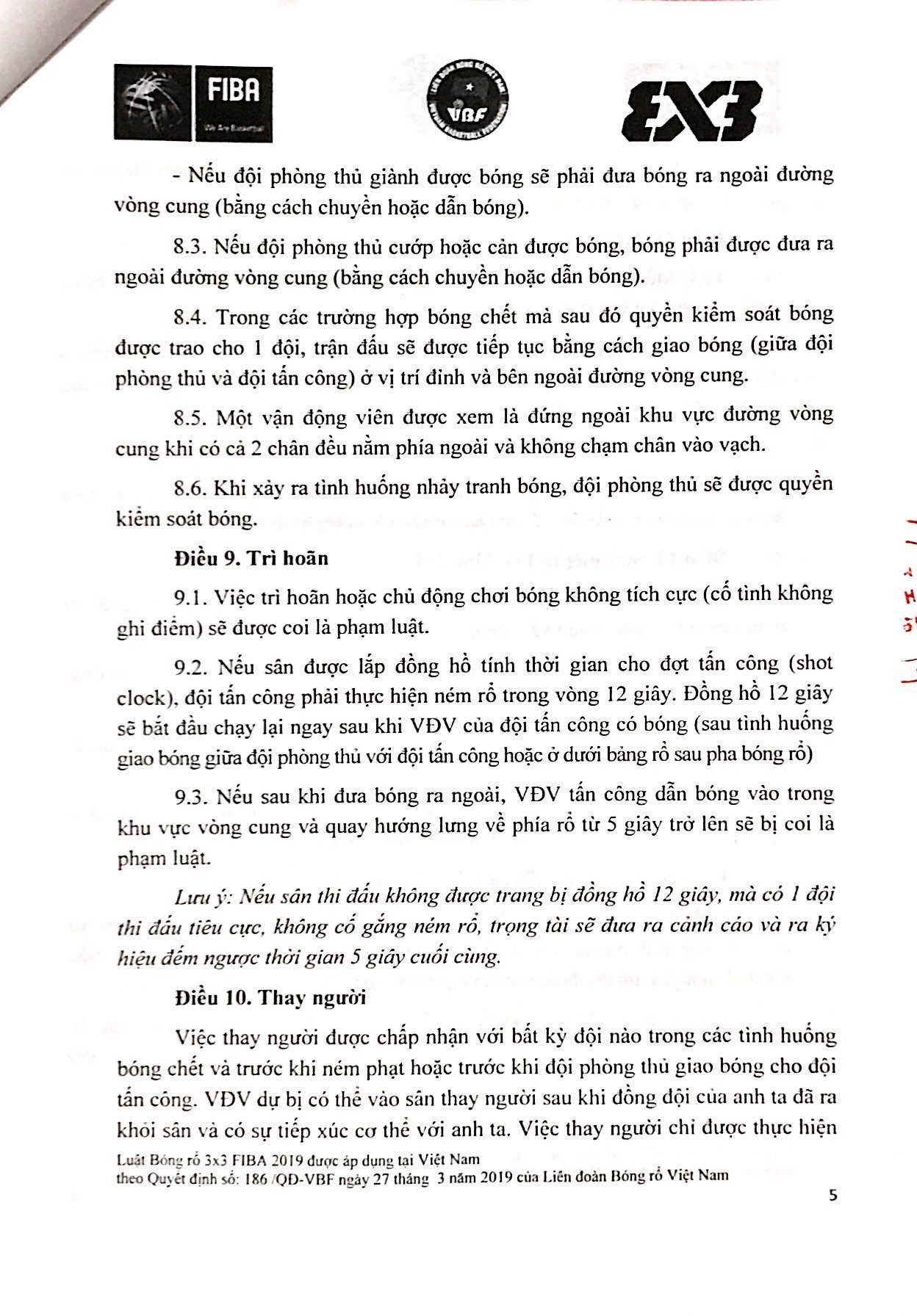 Chi tiết về cách tính điểm trong khu vực vòng cung và ngoài vòng cung