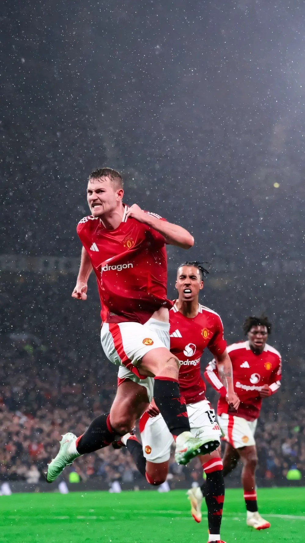 Hình nền MU 4K thiết kế phẳng hiện đại