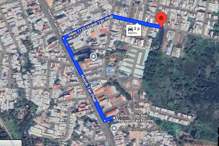 Bản đồ hướng dẫn vào sân 1135