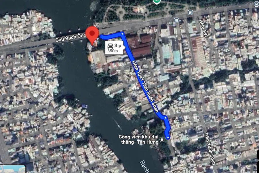 Vị trí sân Long Viên