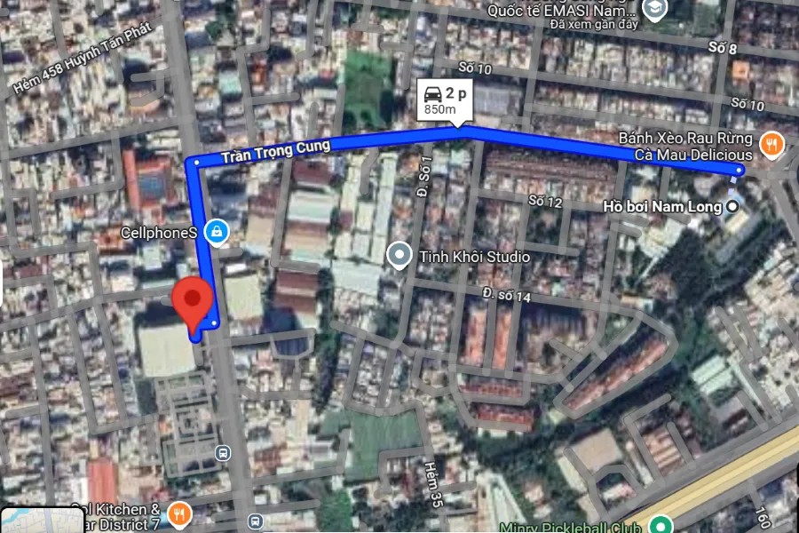 Bản đồ vệ tinh Nhà thi đấu Q7