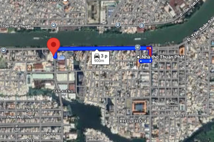 Vị trí sân Pixihub trên bản đồ