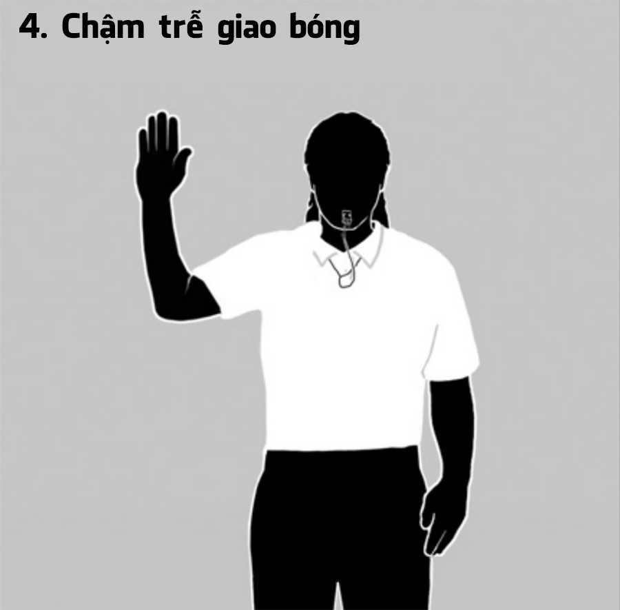 Cầu thủ chuẩn bị giao bóng