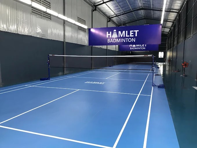 Không gian bên trong sân cầu lông Hamlet