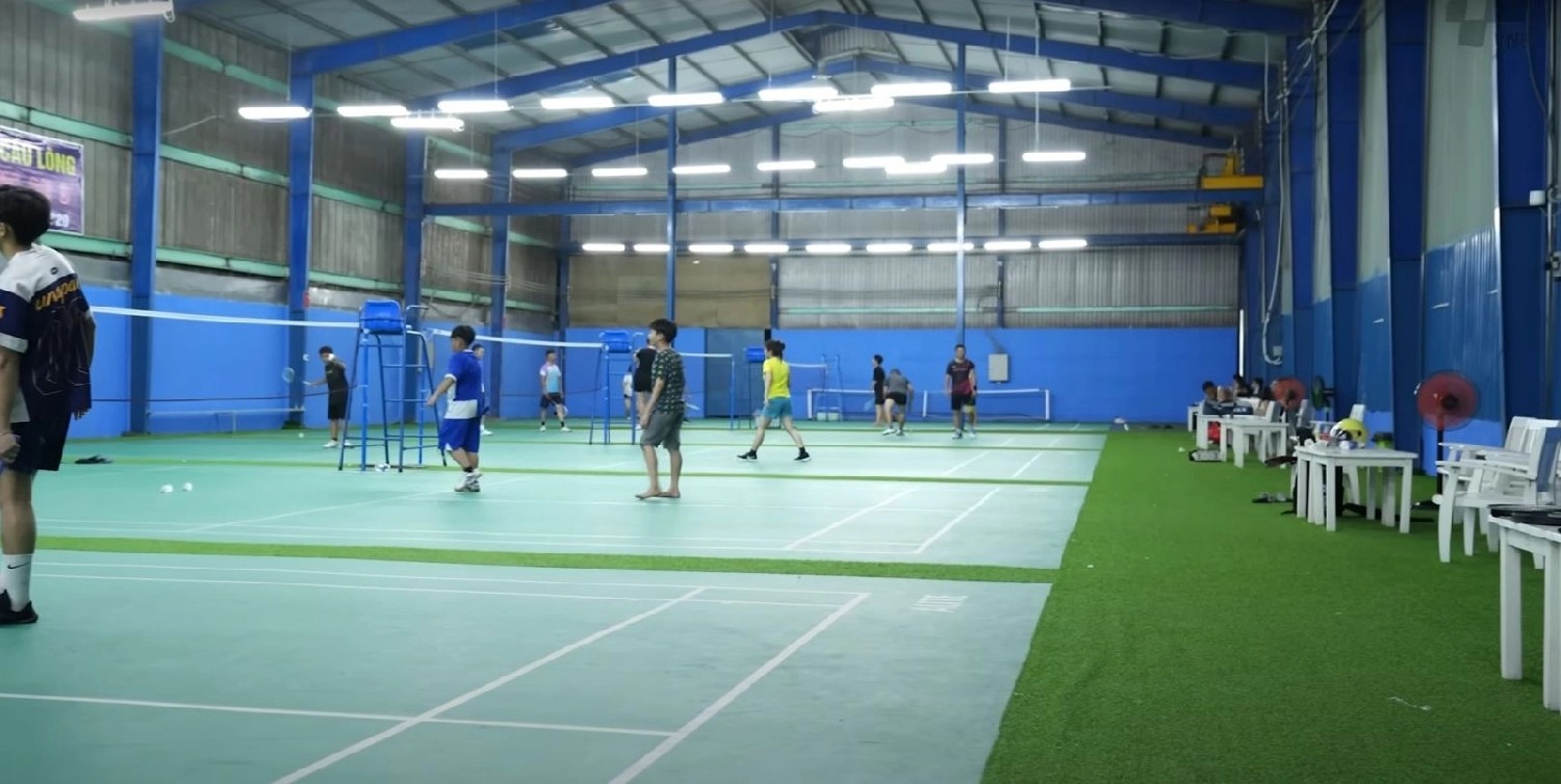 Quy mô rộng lớn của sân cầu lông Đông An 3