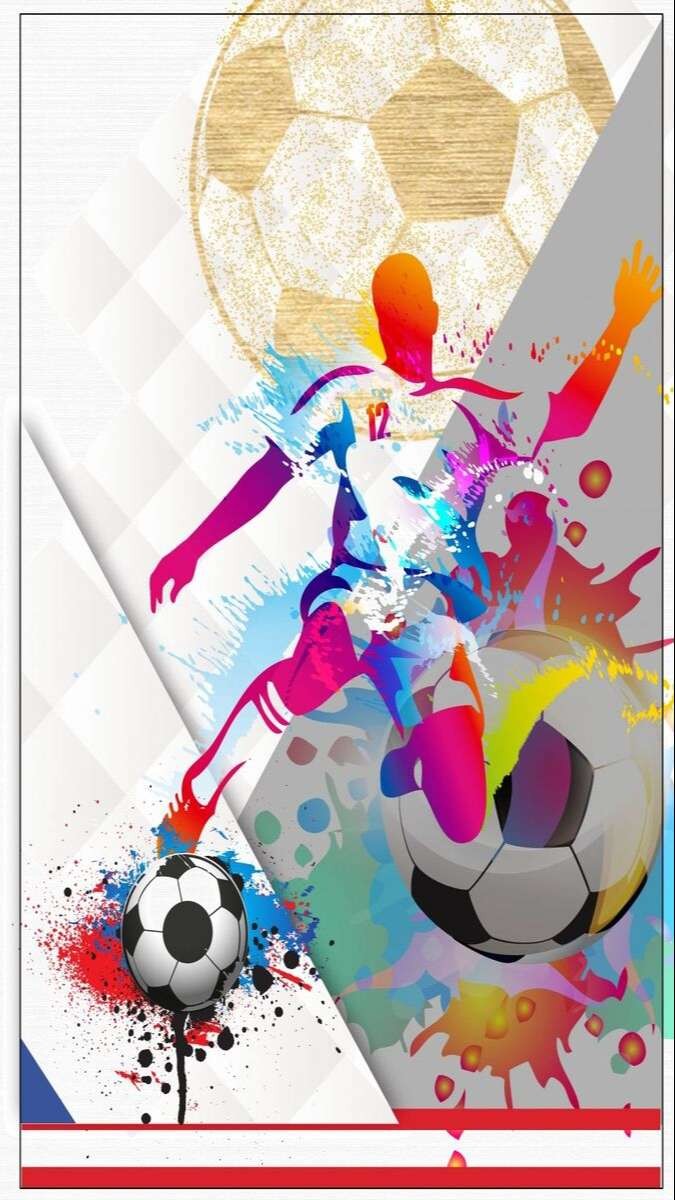 Hình nền bóng đá phong cách vector nghệ thuật đơn giản