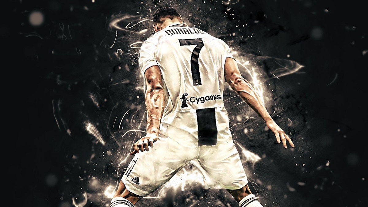 Hình nền Ronaldo 3D cách điệu nghệ thuật