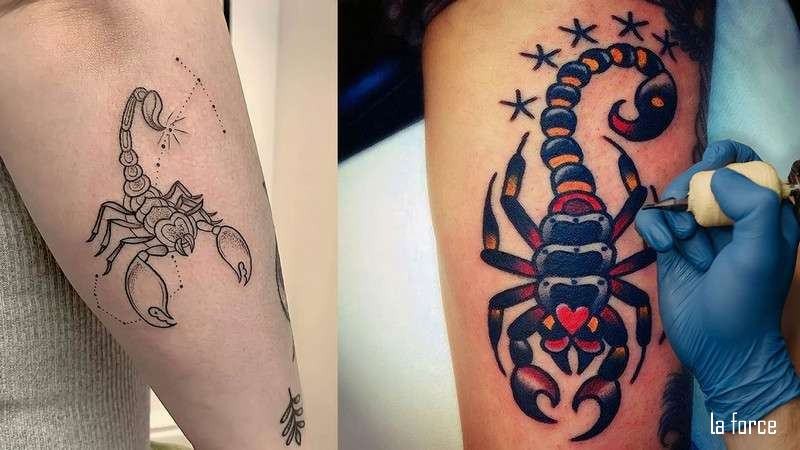 Hình xăm bọ cạp ở tay đẹp 3D màu
