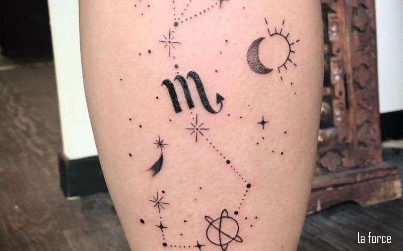 Xăm hình cung bọ cạp sáng tạo nghệ thuật