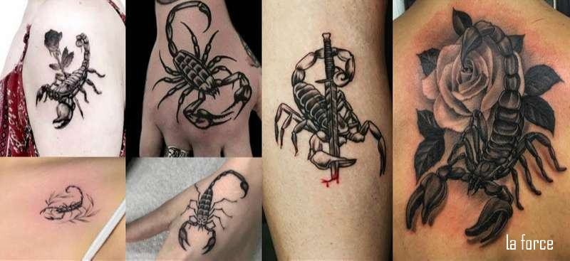Xăm hình bọ cạp ấn tượng ở hông