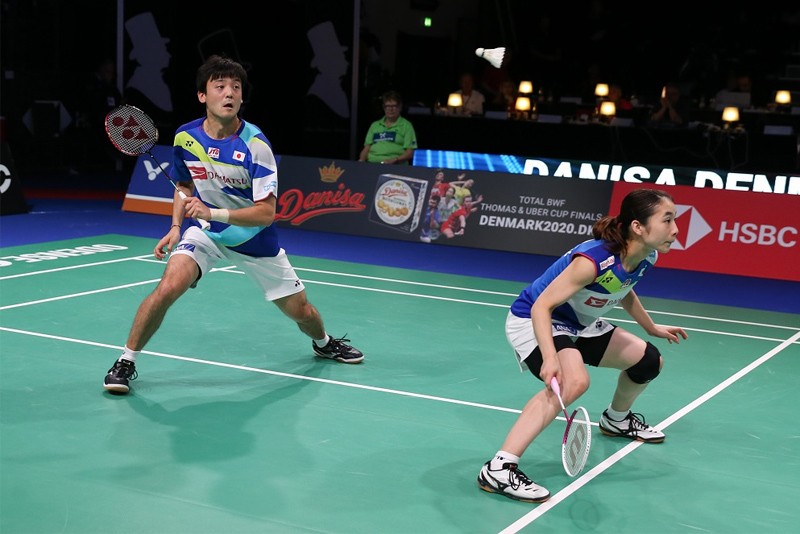 Trận thi đấu cầu lông nội dung đôi nam