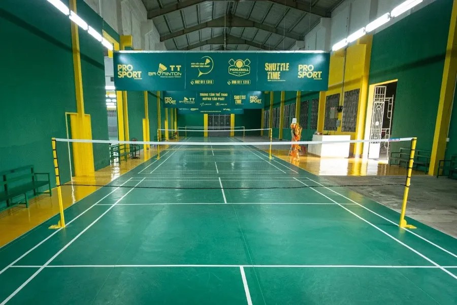 Không gian tập luyện tại sân Huỳnh Tấn Phát