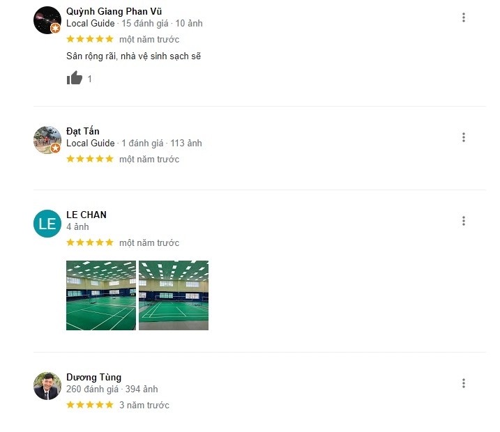 Chi tiết nhận xét của người chơi về chất lượng dịch vụ