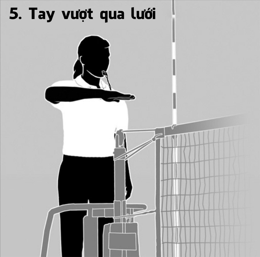 Trọng tài biên quan sát lỗi trên lưới