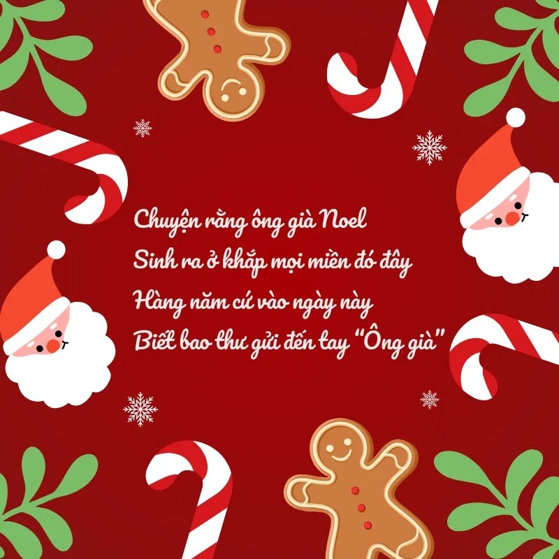 Hình ảnh ông già Noel thân thiện trong thơ ca thiếu nhi